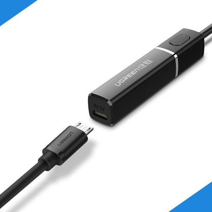 Ugreen Bluetooth 5.0 transmitter wireless audio adapter 3.5 mm mini jack black / 40761 متجر نصر