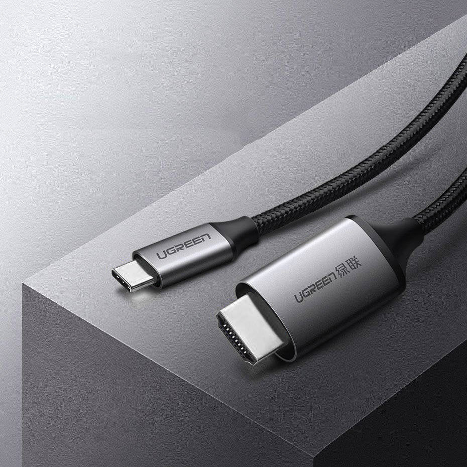 Ugreen cable HDMI cable - USB Type C 4K 60 Hz 1.5 m black-gray /50570 - متجر نصر