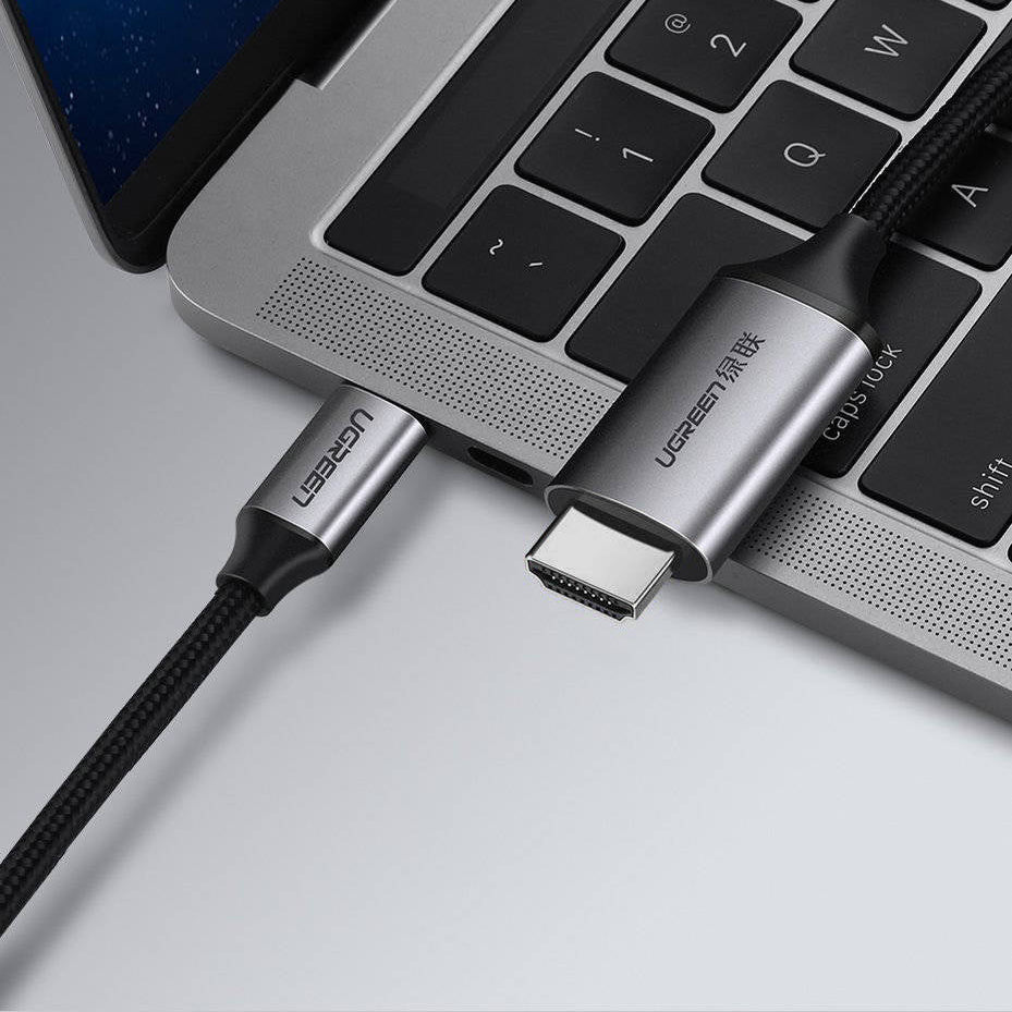 Ugreen cable HDMI cable - USB Type C 4K 60 Hz 1.5 m black-gray /50570 - متجر نصر
