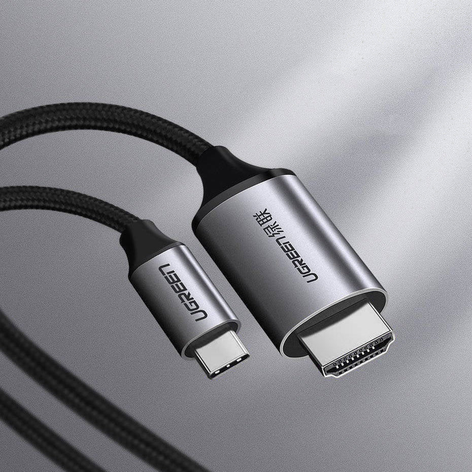 Ugreen cable HDMI cable - USB Type C 4K 60 Hz 1.5 m black-gray /50570 - متجر نصر