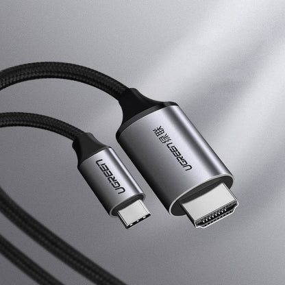 Ugreen cable HDMI cable - USB Type C 4K 60 Hz 1.5 m black-gray /50570 متجر نصر