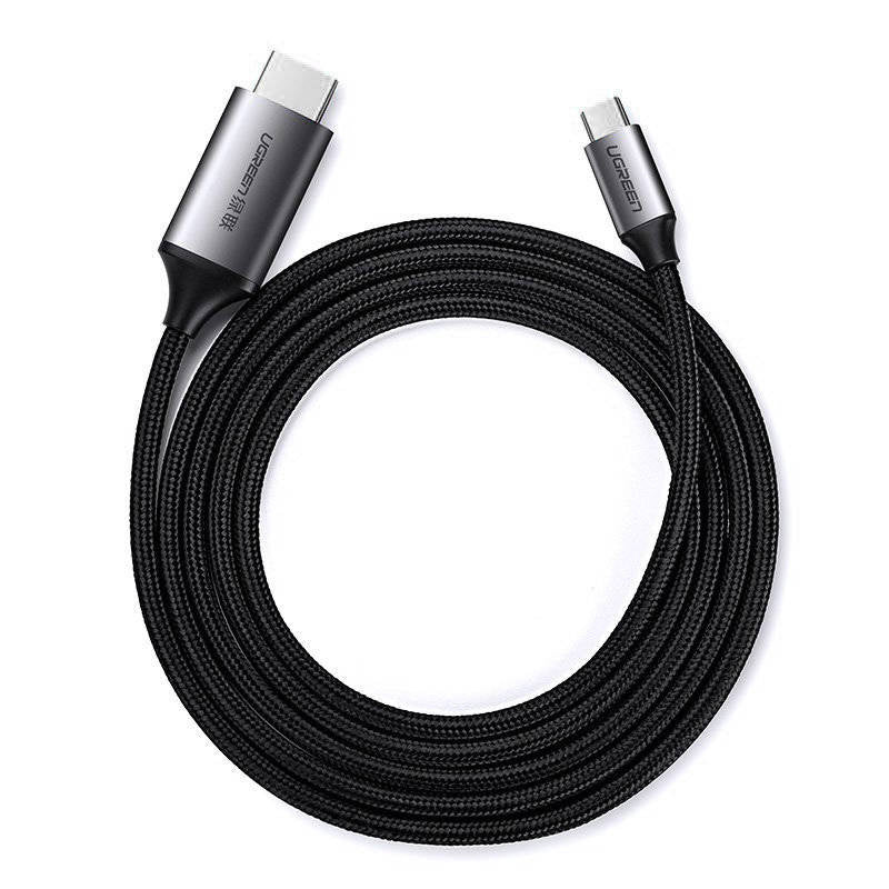 Ugreen cable HDMI cable - USB Type C 4K 60 Hz 1.5 m black-gray /50570 - متجر نصر
