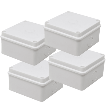 Extream Surveillance Camera Cable 12 cm × 12 cm Waterproof Junction Box | Camera Back box | 4-Pack