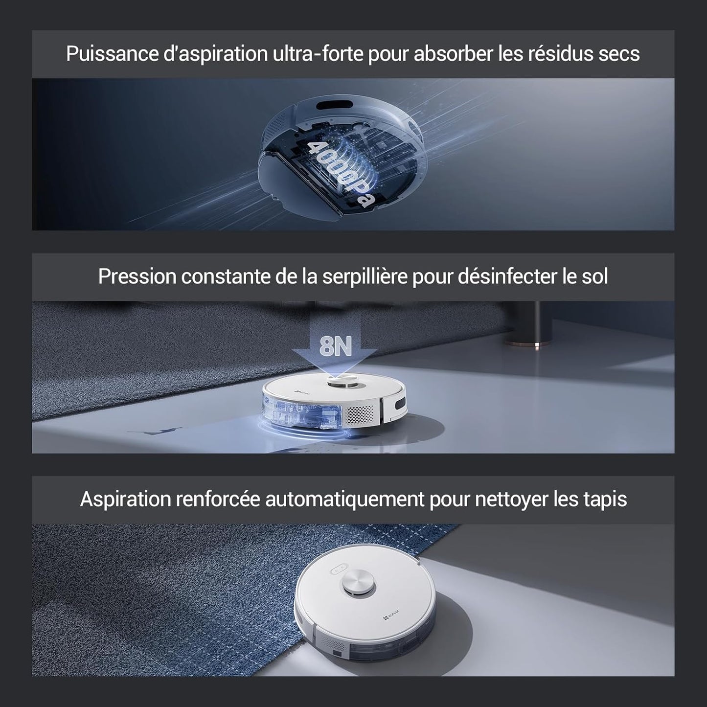 Ezviz Robot Vacuum & Mop Combo | RE5 - متجر نصر