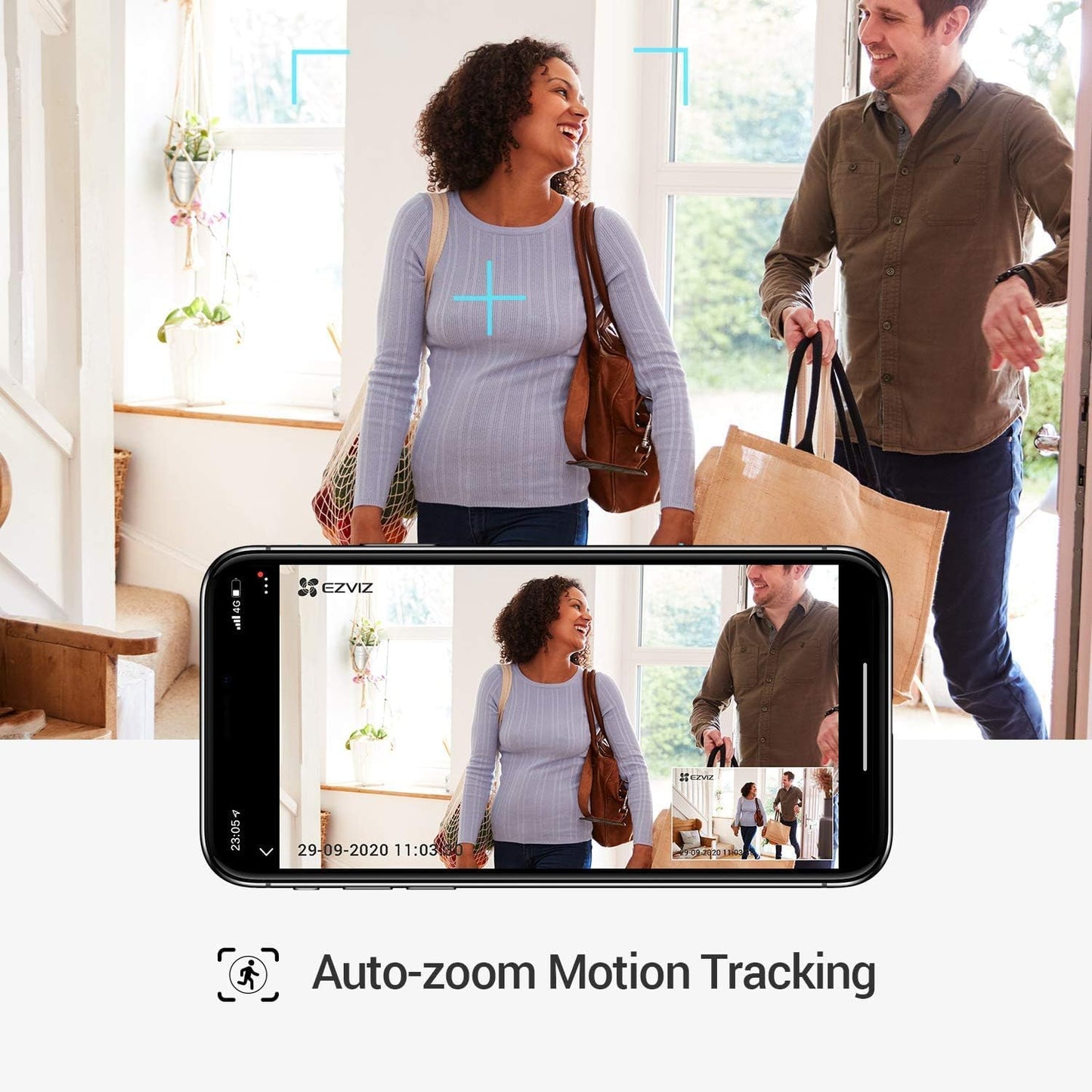 Ezviz 4mp PT Indoor Camera Zoom Tracking | C6W - متجر نصر
