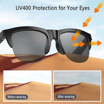 F06 Mobile Phone Accessories F06 Smart Glasses Open-Ear Bluetooth 5.3 Sunglasses | Touch Control | Music & Calling | UV Protection | With Storage Case
