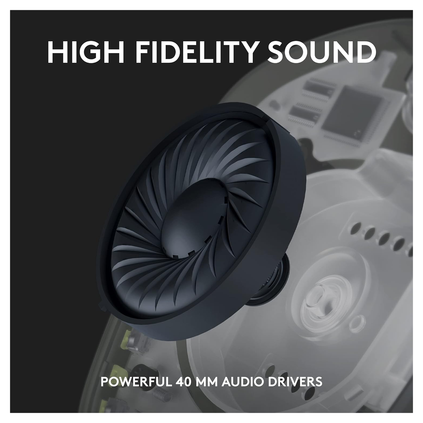 Logitech G435 LightSpeed Over Ear Wireless Gaming Headset متجر نصر