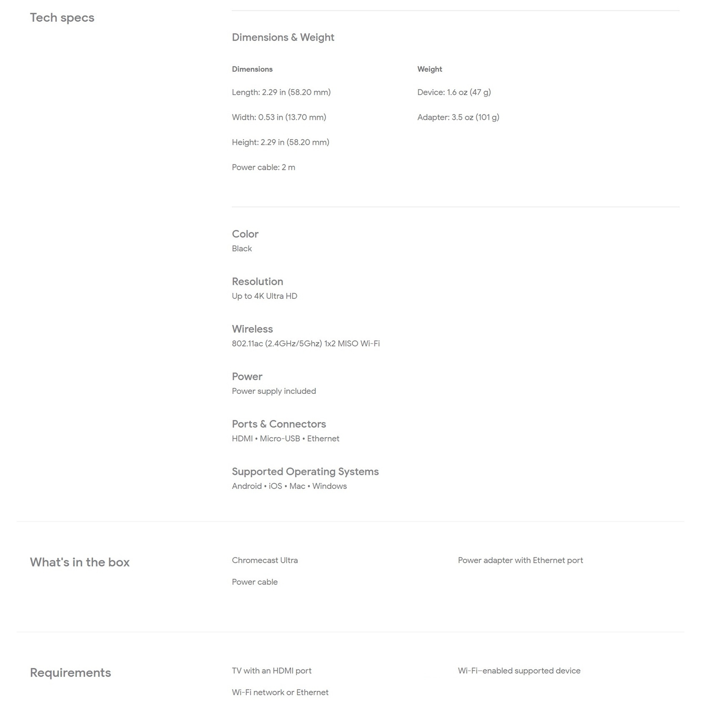 Google Chromecast Ultra 4K -F متجر نصر