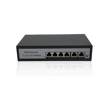 GrandSecu Surveillance Camera Cable 6 Port POE Switch | GrandSecu KU-9006N