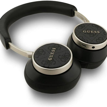 GUESS Mobile Phone Accessories Black Guess 4G Classic Logo Bluetooth Wireless on Ear Headphones | Black - Brown