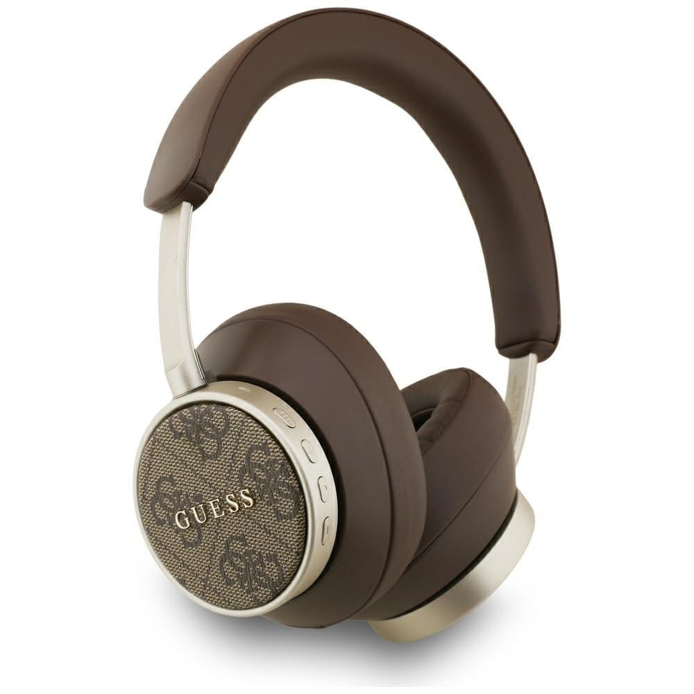 Guess 4G Classic Logo Bluetooth Wireless on Ear Headphones | Black - Brown - متجر نصر