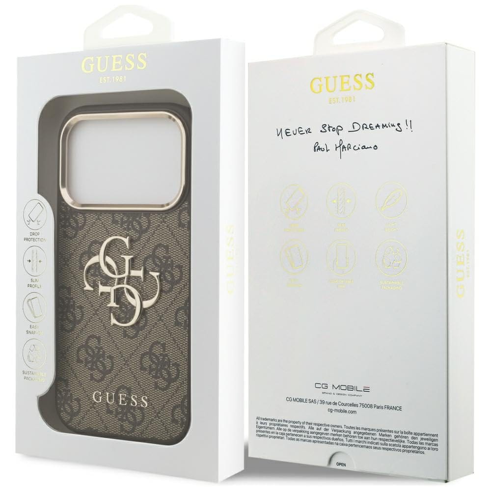 GUESS MagSafe 4G PU Leather Case Luxury Design | IPHONE 17 Series - متجر نصر