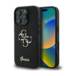 GUESS Mobile Phone Accessories Guess PU Fixed Glitter 4G Metal Logo Case | iphone 16 Pro Max | Multi Color