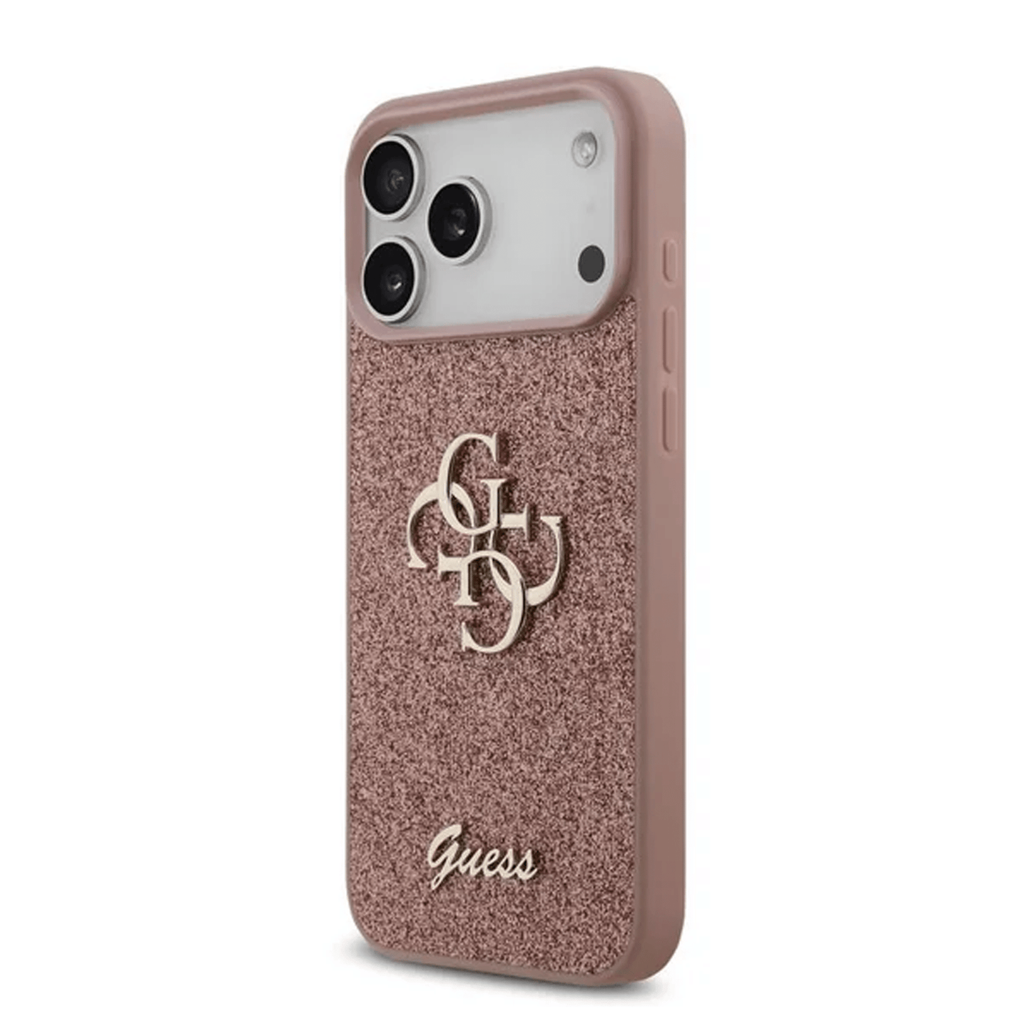 GUESS Glitter PU Case with Big 4G Metal Logo | IPHONE 17 Sereis | Multi Color - متجر نصر
