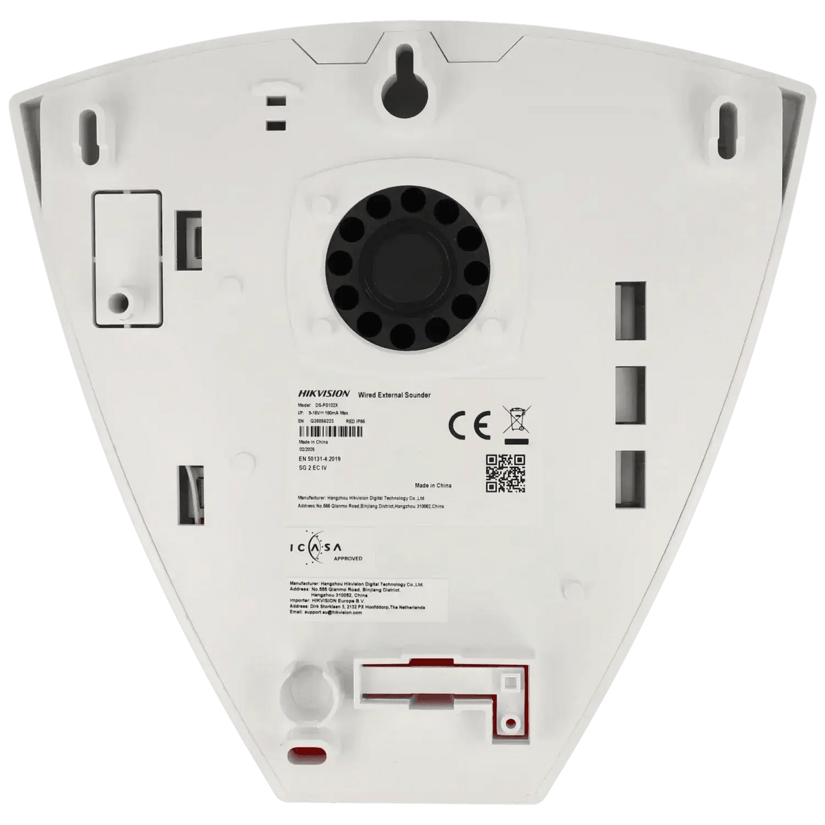 Hikvision-C Wired External Sounder with Red Strobe | DS-PS102X/RED - متجر نصر