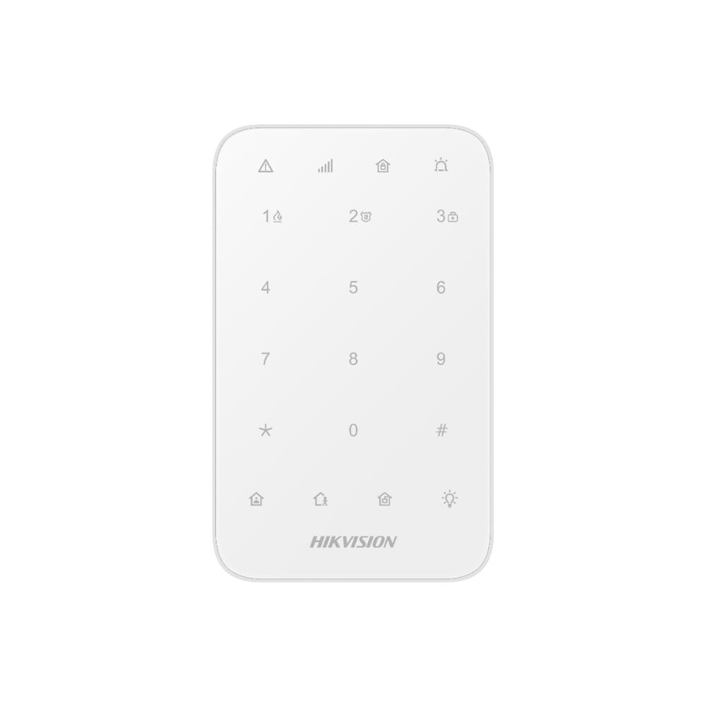 لوحة مفاتيح لاسلكية للتحكم بنظام الانذار الخاص بهايكفيجين | Hikvision.DS.PK1.E.WB - متجر نصر
