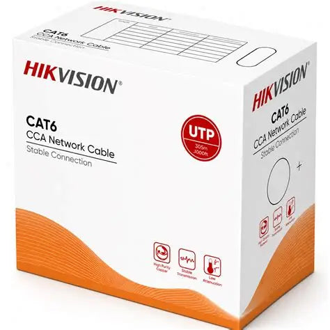 CAT6 U/UTP Network Cable (CCA, 0.57mm) 305m |  Hikvision DS-1LN6UU/CCA - متجر نصر