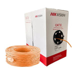 Hikvision Surveillance Camera Cable CAT6 UTP Network Cable (Solid Copper, 0.55 mm, Orange) 305m | Hikvision DS-1LN6U-SC0