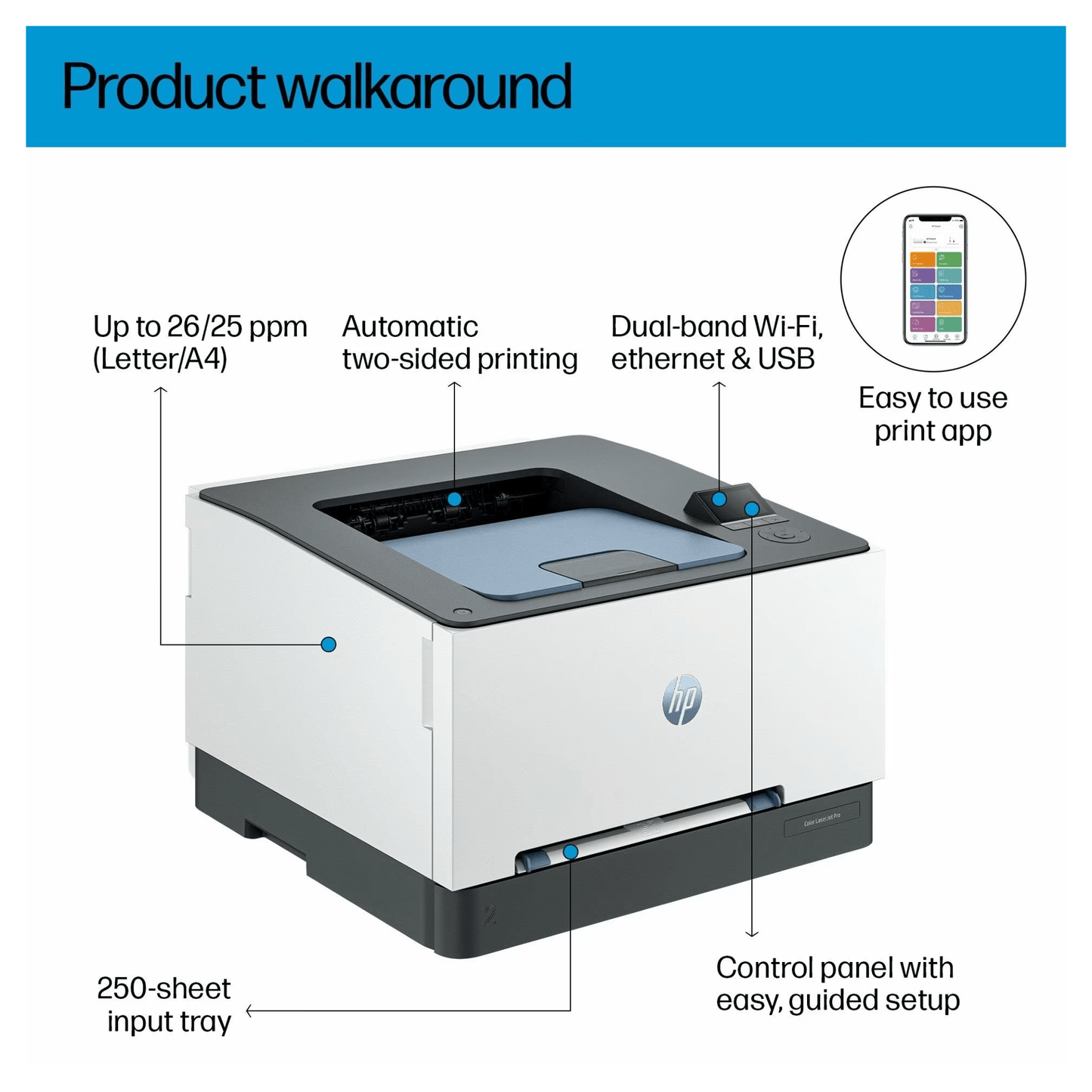 HP Color LaserJet Pro 3203dw Printer | AK - متجر نصر