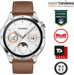 Huawei Smart&Games Huawei GT4 Smart Watch (Leather Strap ) With Gift Honor Choice Earbuds X5 -F