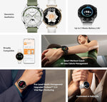 Huawei Smart&Games Huawei GT4 Smart Watch (Leather Strap ) With Gift Honor Choice Earbuds X5 -F
