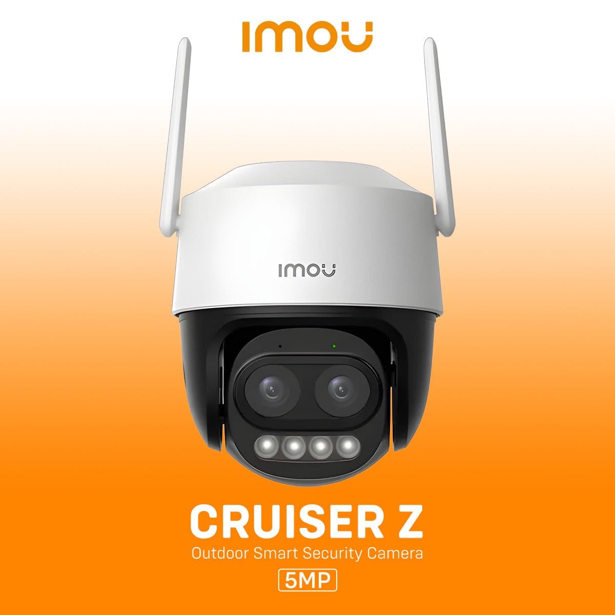 كاميرا متحركة خارجية بدقة 5 ميجابكسل| زوم بصري 3 أضعاف عدستين احداهم عدسة زوم |IMOU.Cruiser.Z - متجر نصر