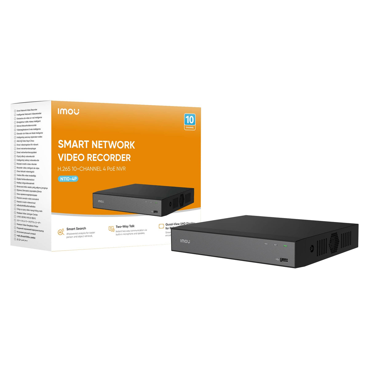 IMOU-C PoE NVR 10 / 18 / 36 Channel with 4 / 8 / 16 PoE Ports (N110-4P / N118-8P / N236-16P) | NVR-N110-4P-8A0E - متجر نصر