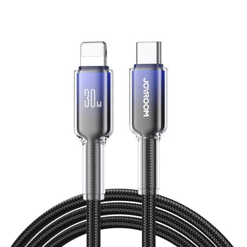 JOYROOM Accessories JOYROOM Crystal-Clear Series S-A42 60W Fast Charging Data Type C to Lightning Cable 1.2M