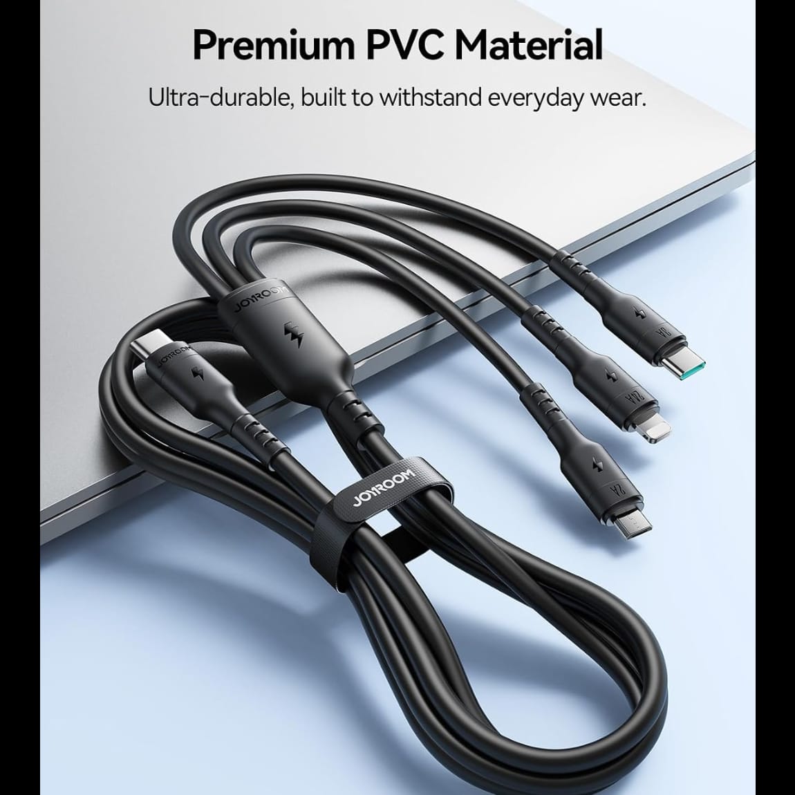 كيبل شحن 3 في 1 Joyroom S-A61 OmniGo Series USB-A إلى Type-C وLightning وMicro USB – بطول 1.2 متر - متجر نصر