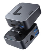 JOYROOM Accessories Space Gray JOYROOM-C J-Cube 8-in-1 USB-C Docking Station & Laptop Stand for MacBook Pro, 4K HDMI, Gigabit LAN, 100W PD Space Gray | S-H121