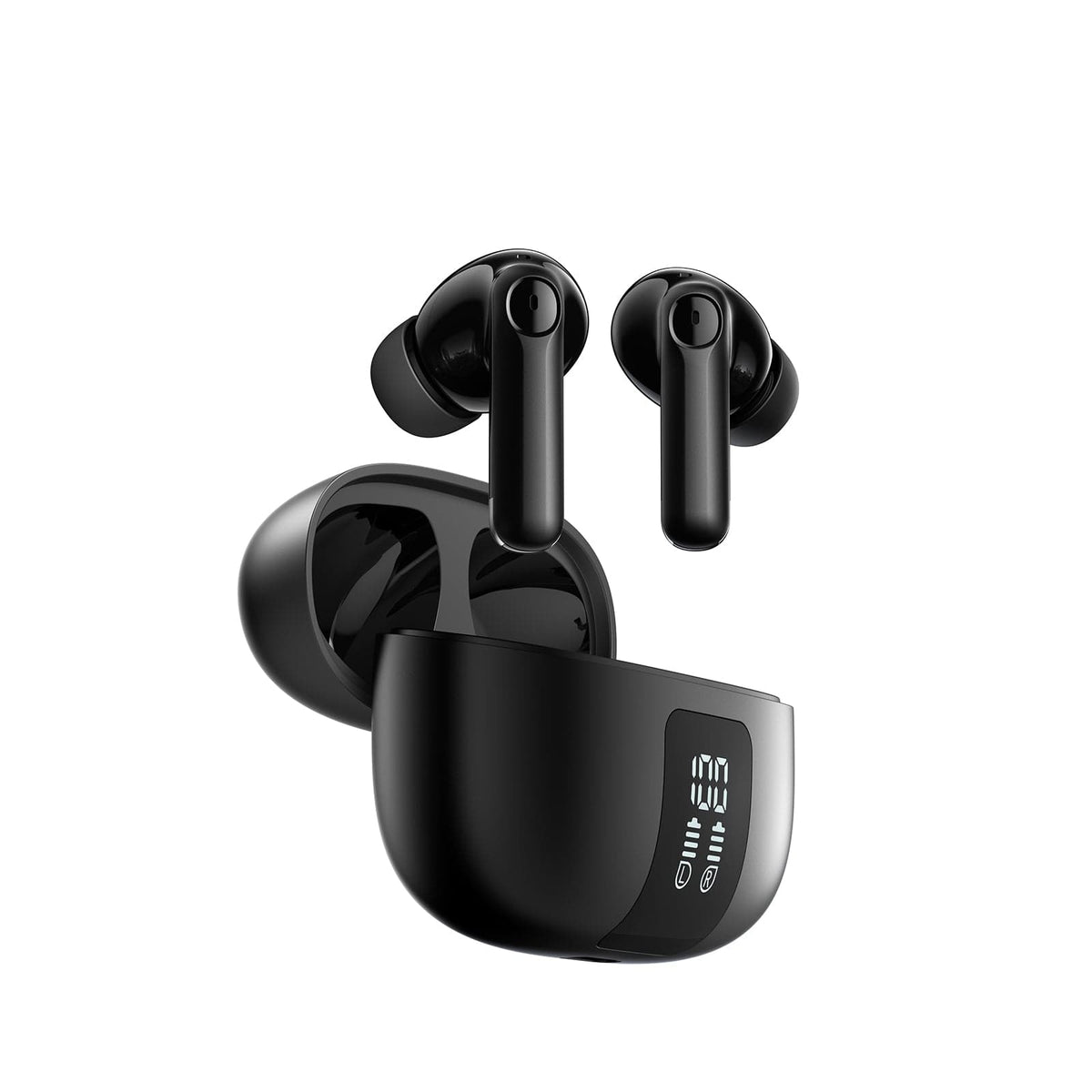 JOYROOM-C Funpods True Wireless Earbuds, 38dB ANC, 4-Mic ENC, Bluetooth 5.4, 28H Playtime Black | JR-FN3 - متجر نصر