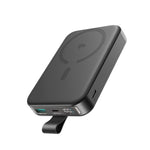 JOYROOM Mobile Phone Accessories Black JOYROOM-C Qi2 15W Magnetic Wireless Power Bank 10000mAh, 22.5W Wired, Leather Kickstand Black | JR-PBM11