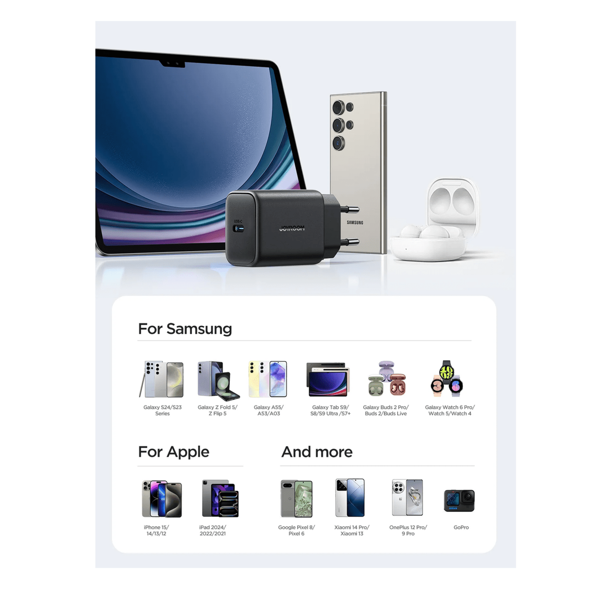 JoyRoom  25W Fast Charger + C to C Cable 1m - JR-TCF23 - متجر نصر