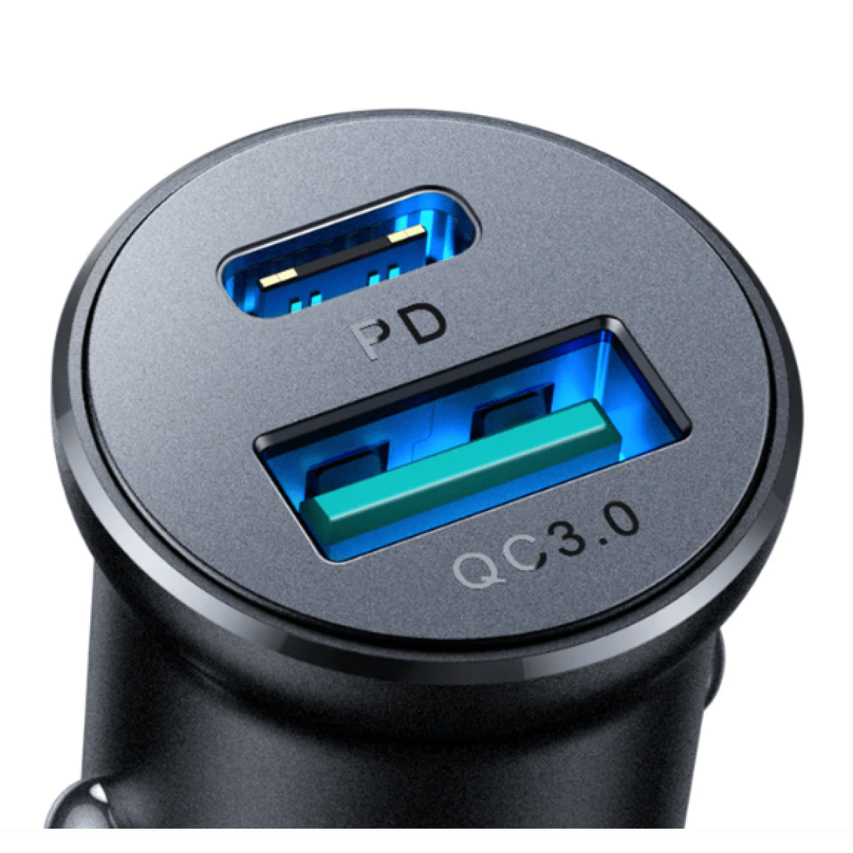 JoyRoom 30W USB A + USB C mini Metal Car Charger JR-CCN05  - متجر نصر