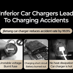 JOYROOM Mobile Phone Accessories JoyRoom 30W usb A + usb C mini Metal Car Charger JR-CCN05