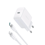 JOYROOM Mobile Phone Accessories JOYROOM Charger 20W PD, 1m C-to-Lightning Cable - White / JR-TCF20