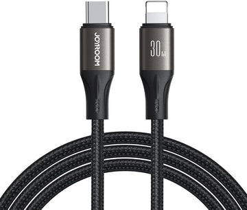 JOYROOM Mobile Phone Accessories JOYROOM Charging Cable 30W Type c to Lighting iPhone - 1.2m - Black - S-A25