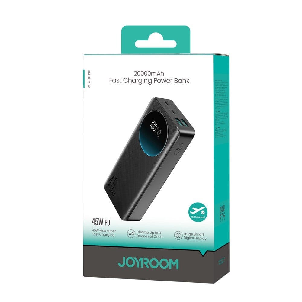 Joyroom JR-PBF02 Pro 45W Power Bank 20000mAh – Black - متجر نصر