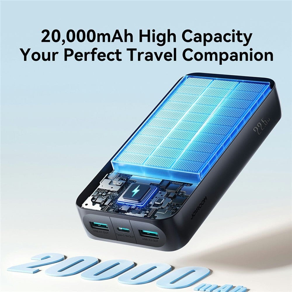 JOYROOM JR-PBF14 Pro 20000mAh Power Bank 22.5W Super Fast Charging - Black - متجر نصر