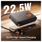 JOYROOM Mobile Phone Accessories JOYROOM JR-PBM02 22.5W 3 in 1 magnetic mobile power bank 10000mAh