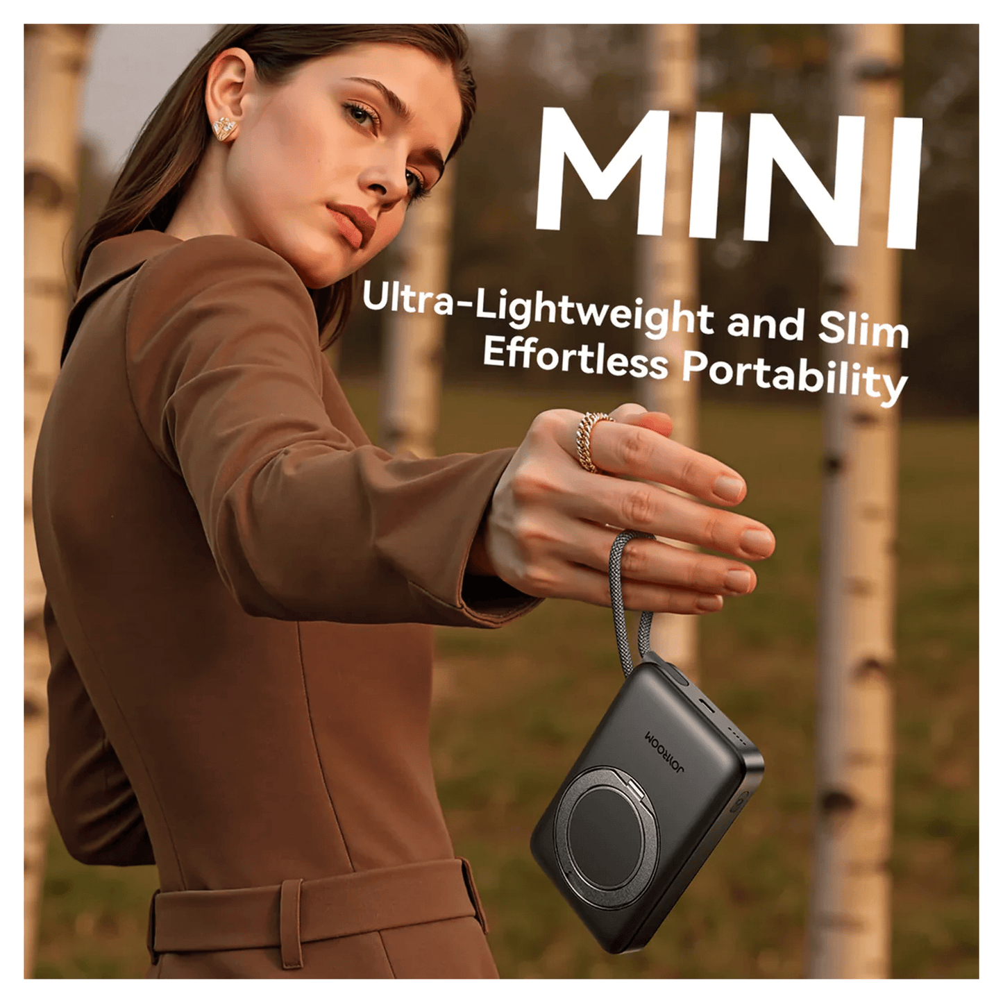 JOYROOM JR-PBM02 22.5W 3 in 1 magnetic mobile power bank 10000mAh - متجر نصر