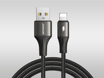 JOYROOM Mobile Phone Accessories JOYROOM Light-Speed Series 3A Fast Charging Data Cable (USB-A to Lightning) 1.2m Black-S-A25
