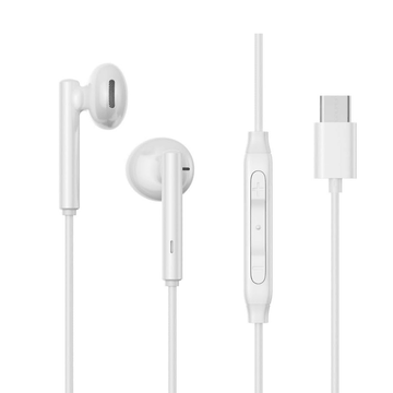 JOYROOM Mobile Phone Accessories Joyroom Type-C Series Half In-Ear Wired Earphones - White /JR-EC05