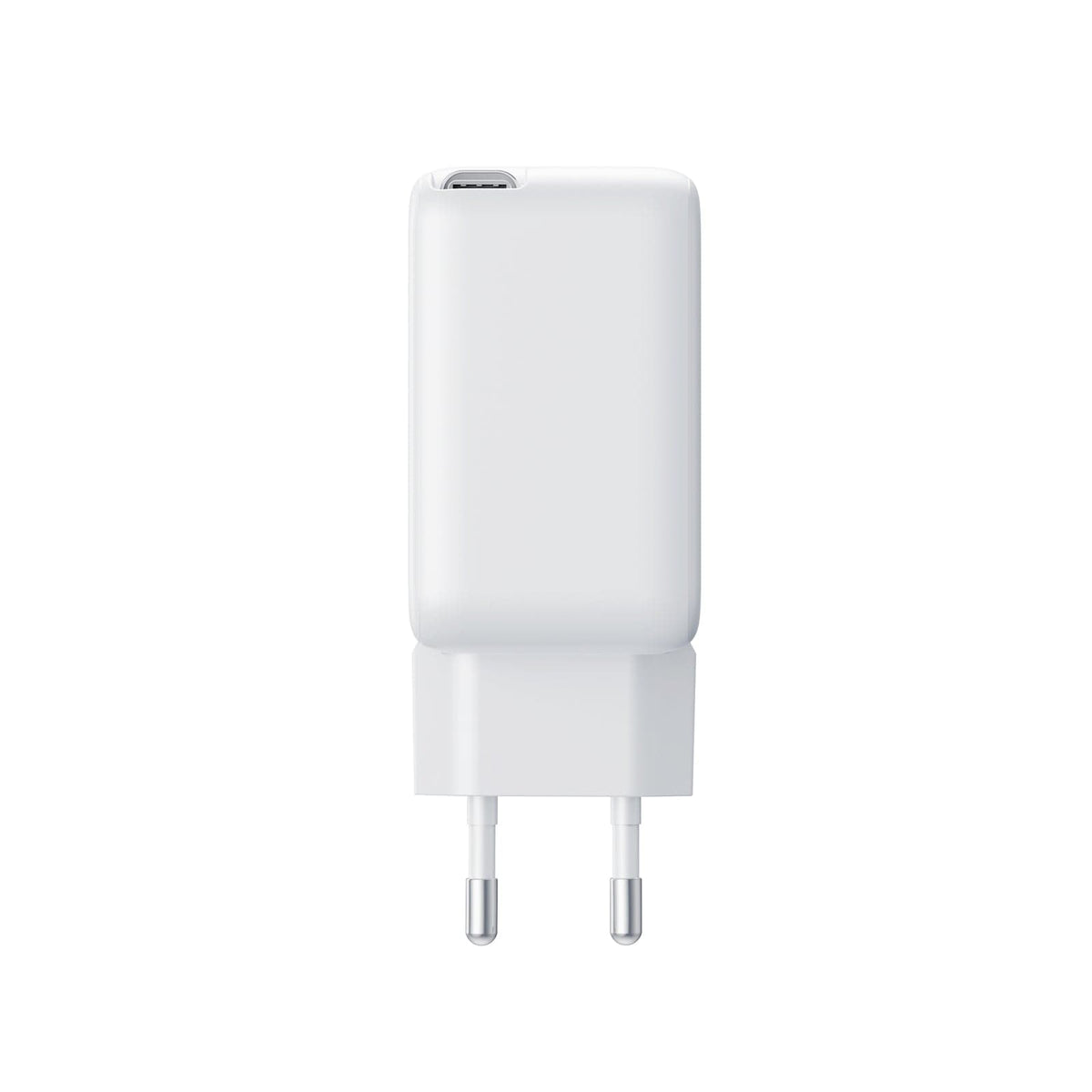 JOYROOM-C 67W GaN Fast Charger with Built-in Retractable USB-C Cable + USB-C Port, EU Foldable Plug White | JR-TCL06 - متجر نصر