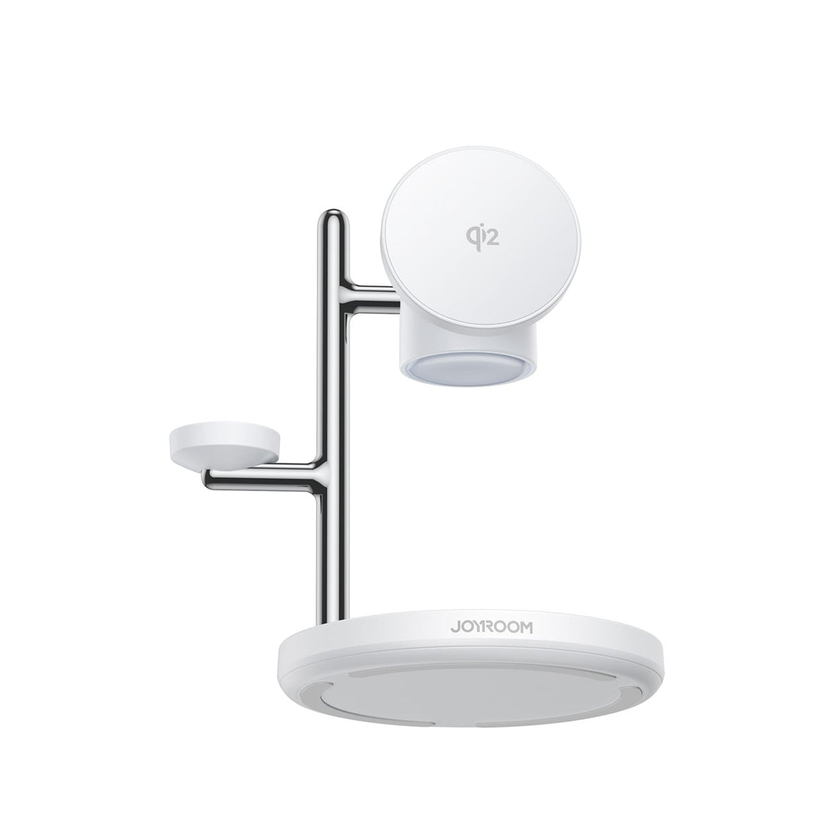 JOYROOM-C Qi2 15W 4-in-1 Wireless Charging Station for iPhone, Apple Watch & AirPods with Night Light White | JR-W23 - متجر نصر