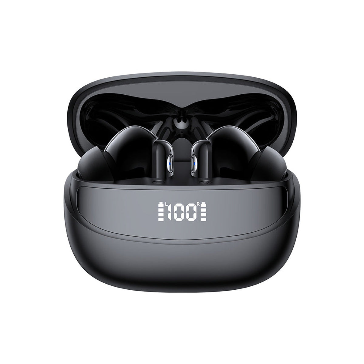 JOYROOM® Jbuds True Wireless Earbuds, Bluetooth 5.4, 10mm Drivers, Dual-Mic ENC, LED Battery Display, 30H Playtime, IPX5 Black | JR-BB3 - متجر نصر