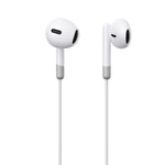 JOYROOM 3.5mm Wired Earphones, 14.2mm Drivers, 3-Button Remote with Mic, Half In-Ear, 1.2m TPE Cable White | JR-EW01