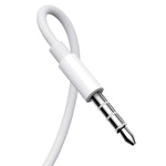 JOYROOM 3.5mm Wired Earphones, 14.2mm Drivers, 3-Button Remote with Mic, Half In-Ear, 1.2m TPE Cable White | JR-EW01