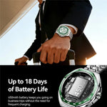 JOYROOM Venture Bluetooth Calling Smart Watch, 1.43" AMOLED, Ceramic Bezel, Stainless Steel Bracelet + Silicone Strap, 5ATM, 18-20 Days Battery Green | JR-FV2 Pro
