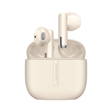 JOYROOM Jpods True Wireless Earbuds, Bluetooth 5.4, 13mm Drivers, Dual-Mic ENC, Half In-Ear, 20H Playtime, IPX5 Beige | JR-PB3